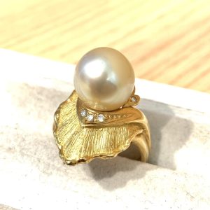 K18 パール リング 18金